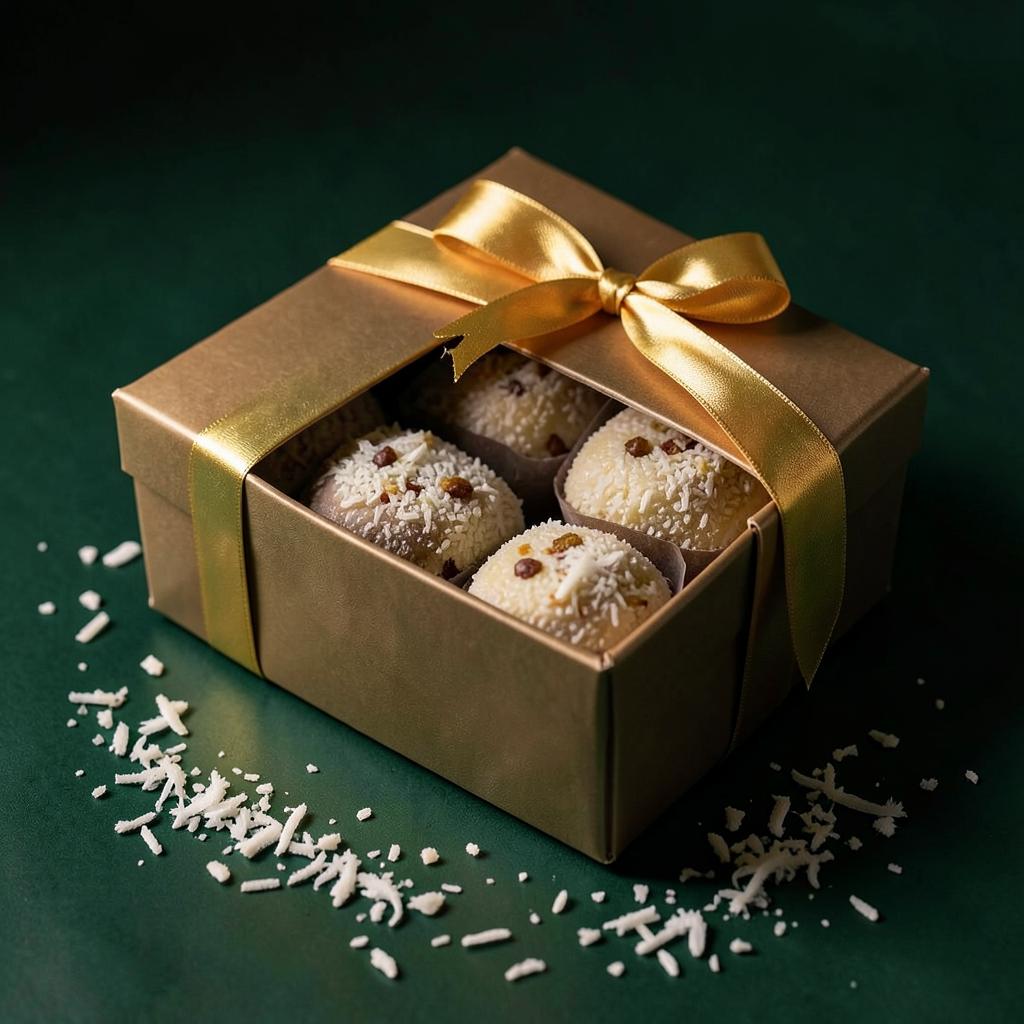 Balas de coco gourmet com recheios
